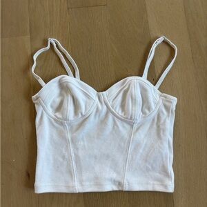 Aritzia Sunday Best White Bustier